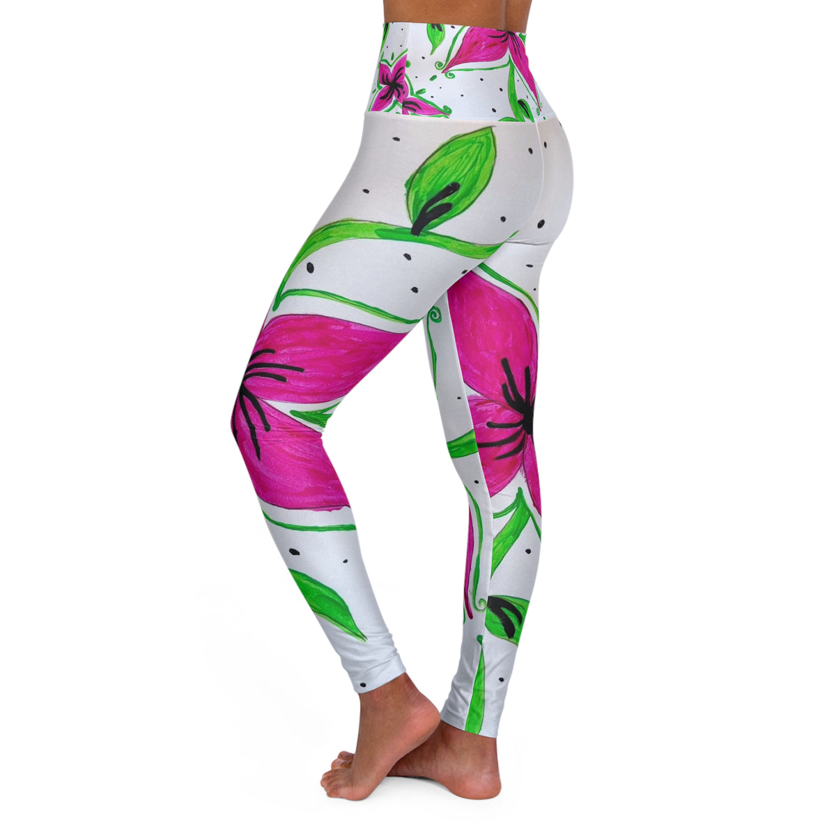 High Waisted Yoga Leggings (AOP)