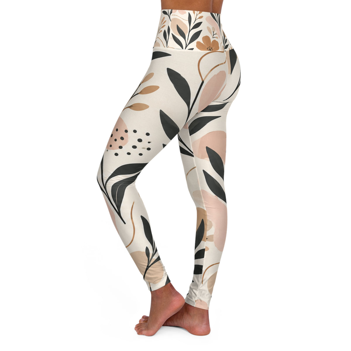 High Waisted Yoga Leggings (AOP)