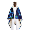 Hooded Sherpa Fleece Blanket