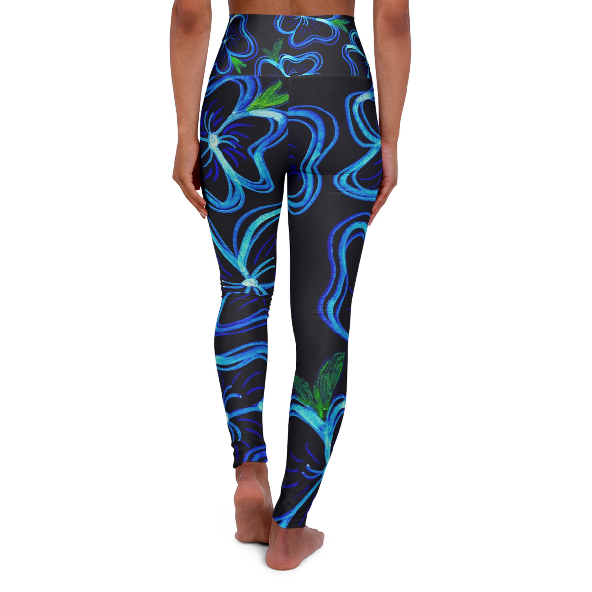 High Waisted Yoga Leggings (AOP)