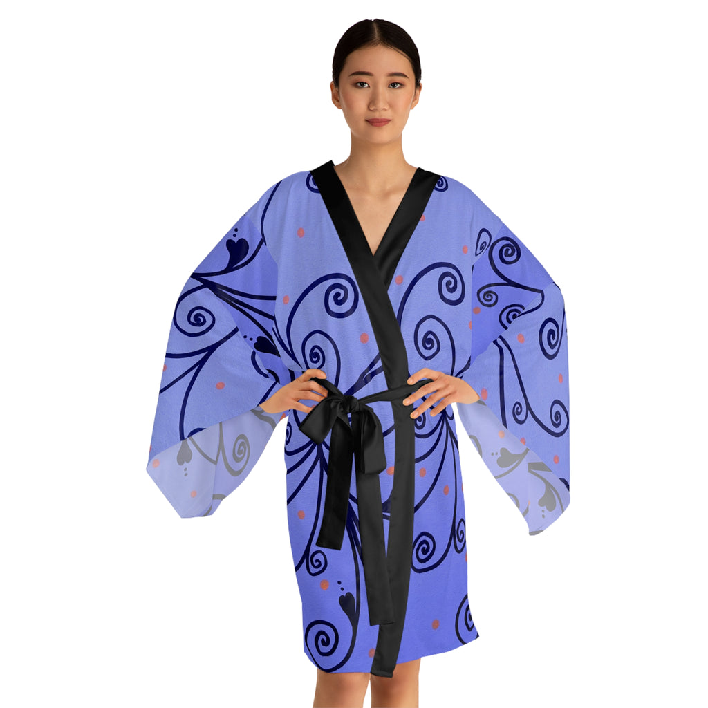 Long Sleeve Kimono Robe (AOP)