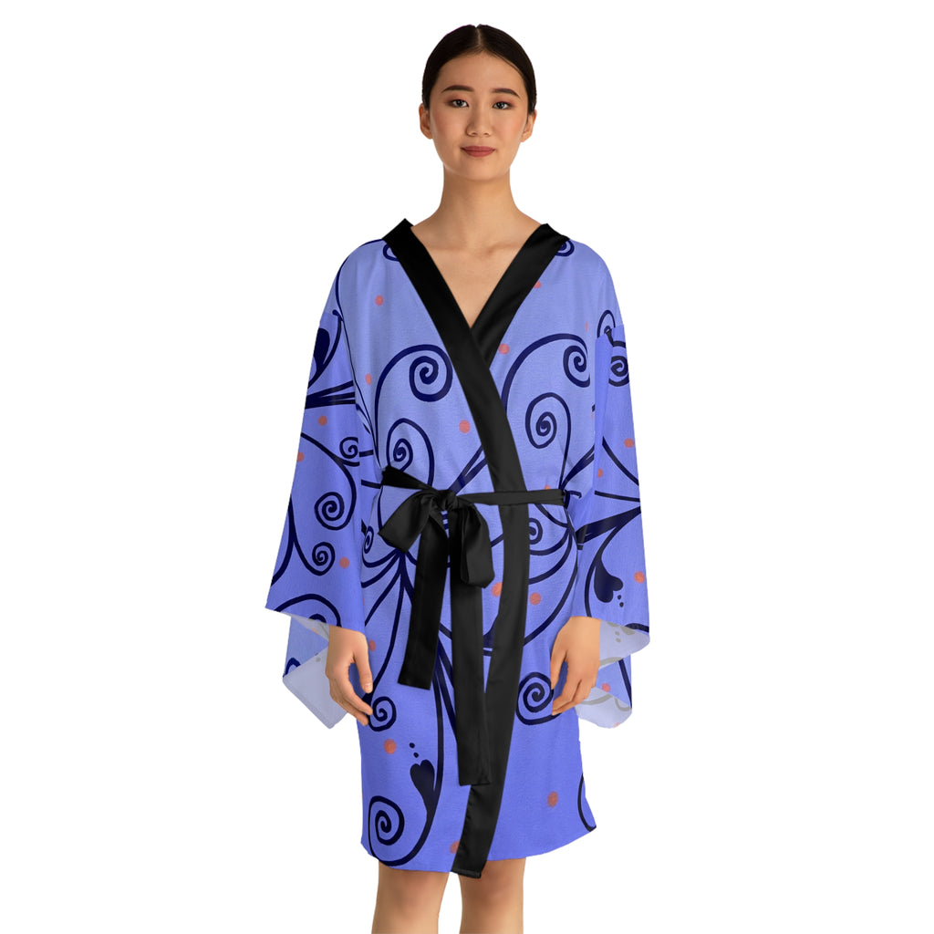 Long Sleeve Kimono Robe (AOP)