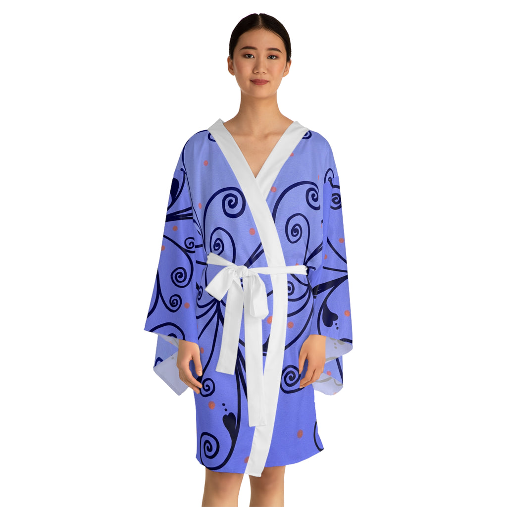 Long Sleeve Kimono Robe (AOP)