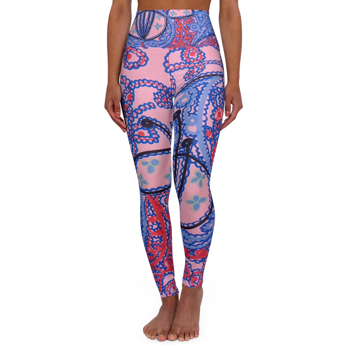High Waisted Yoga Leggings (AOP)
