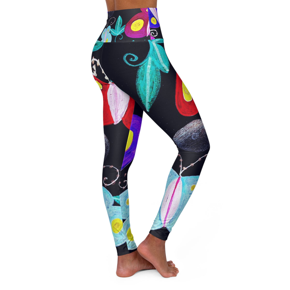 High Waisted Yoga Leggings (AOP)