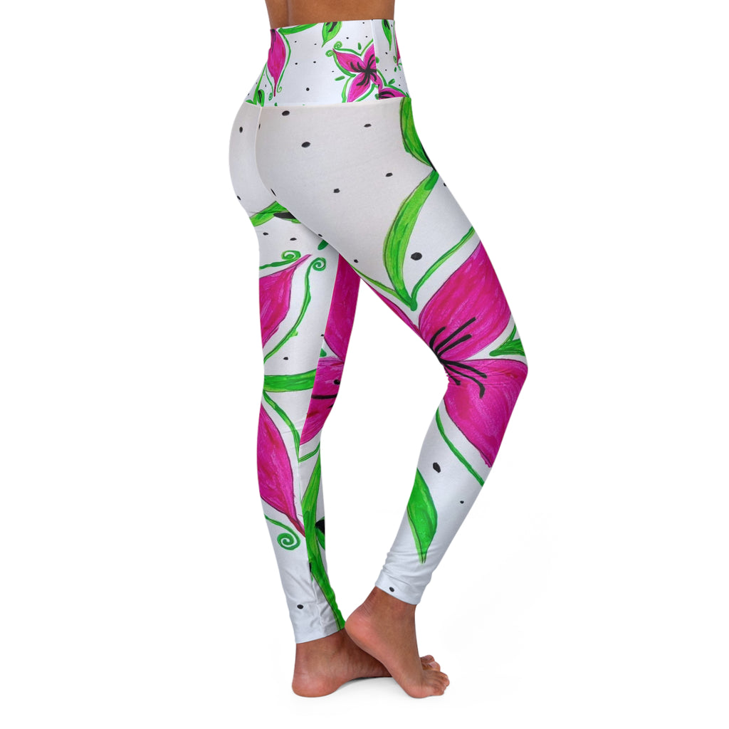 High Waisted Yoga Leggings (AOP)