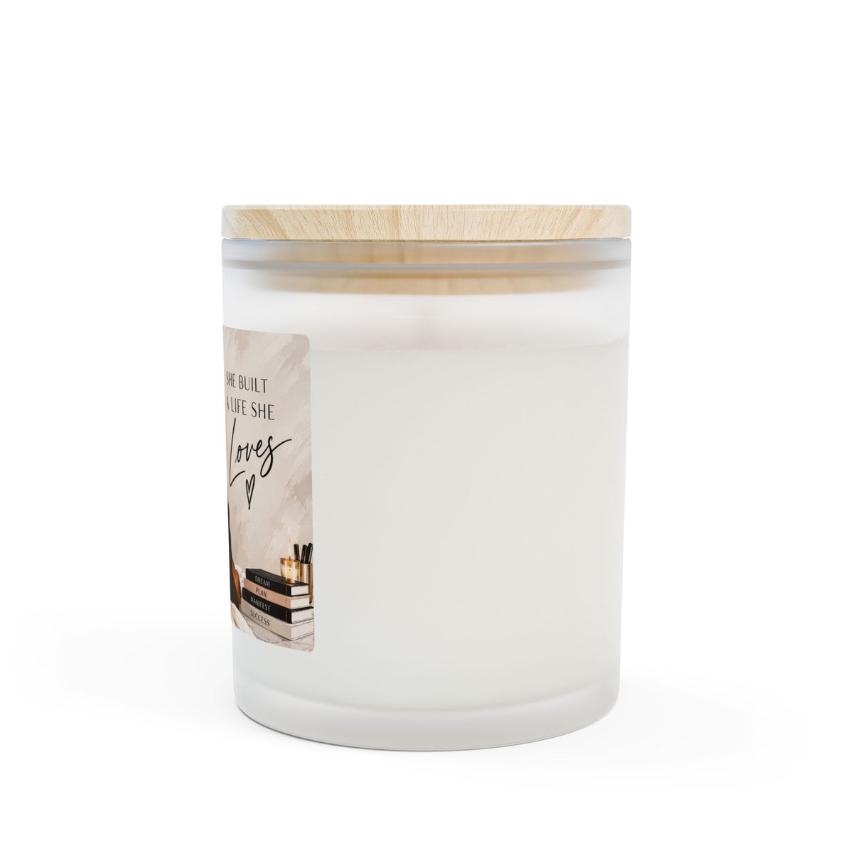 Frosted Glass Candle, 11oz