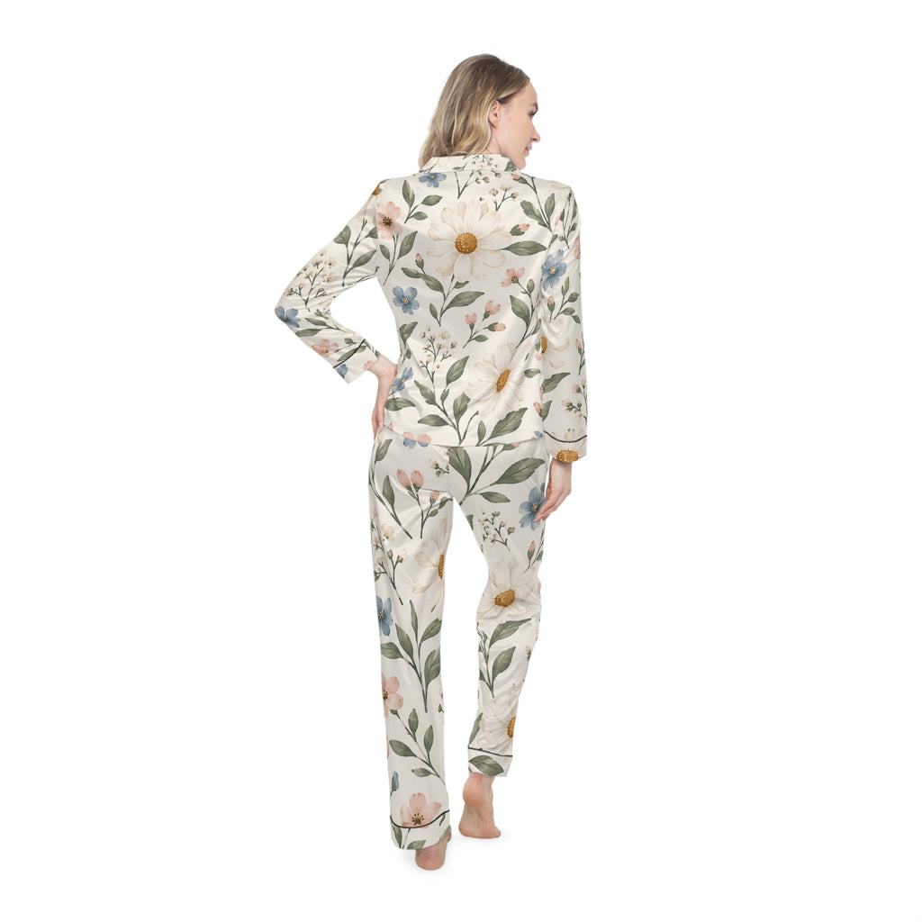 Women's Satin Pajamas (AOP)