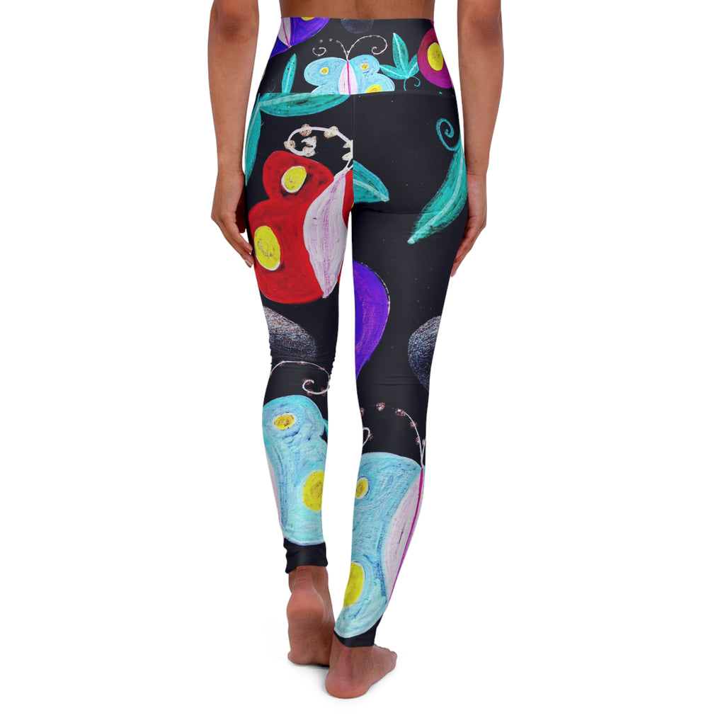 High Waisted Yoga Leggings (AOP)