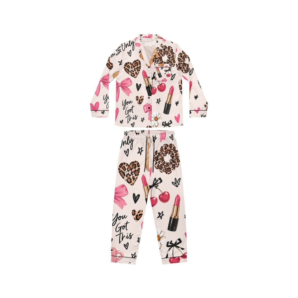 Women's Satin Pajamas (AOP)