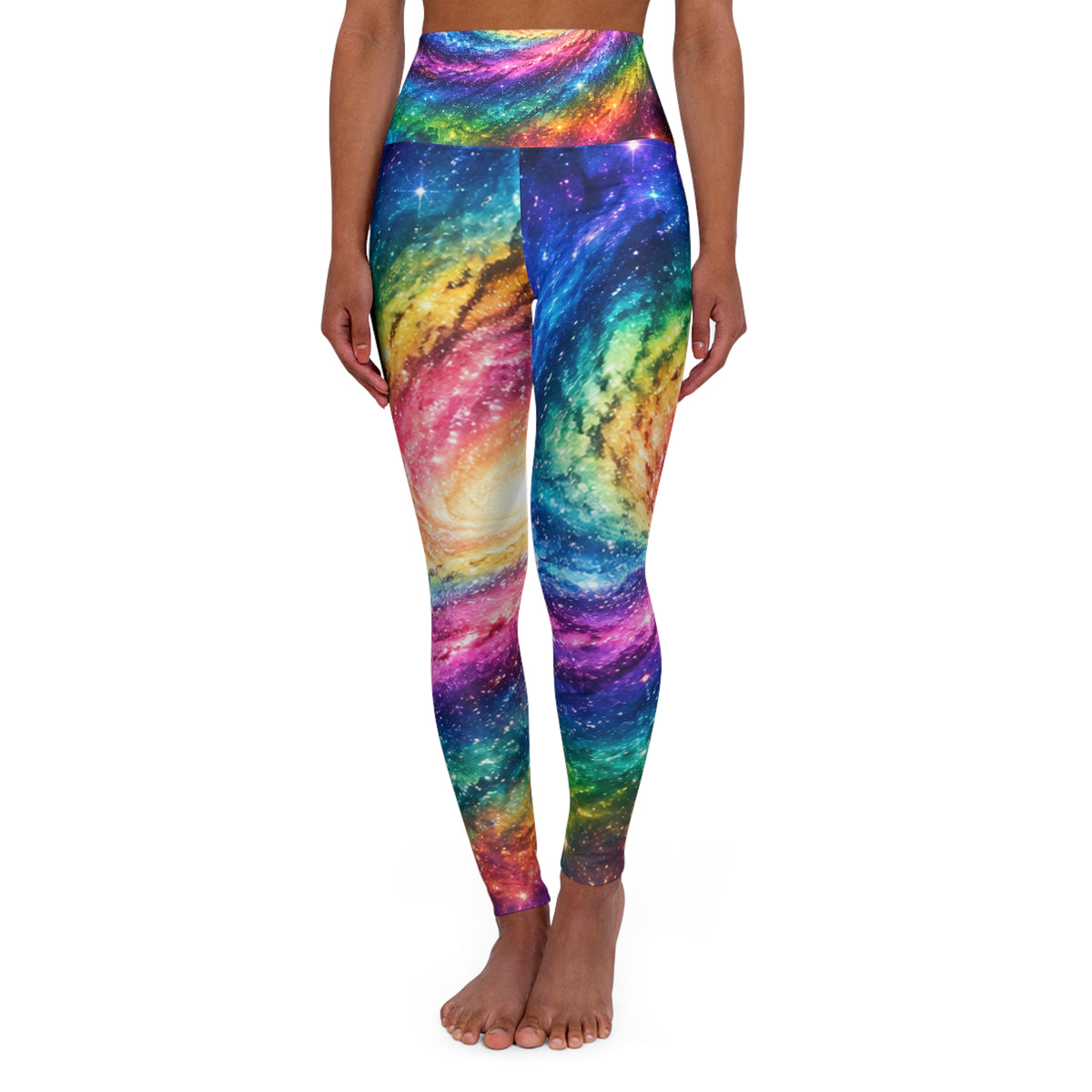 High Waisted Yoga Leggings (AOP)