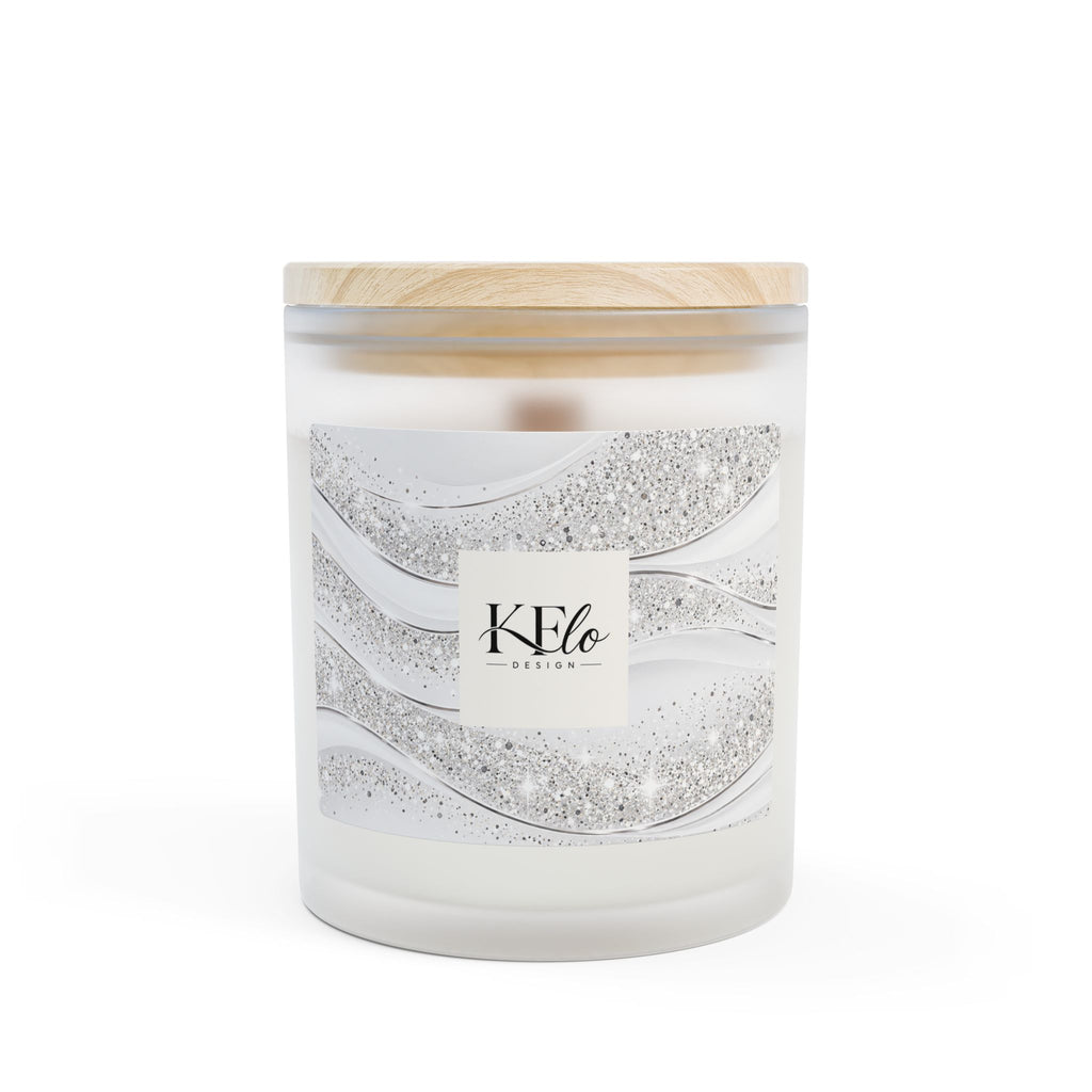 Frosted Glass Candle, 11oz
