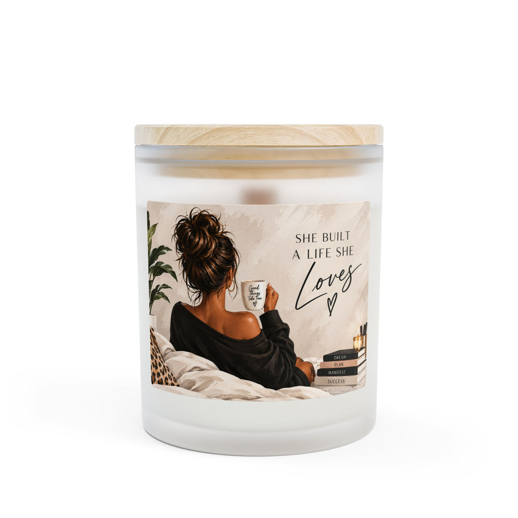 Frosted Glass Candle, 11oz