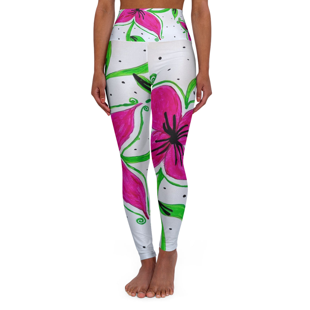 High Waisted Yoga Leggings (AOP)