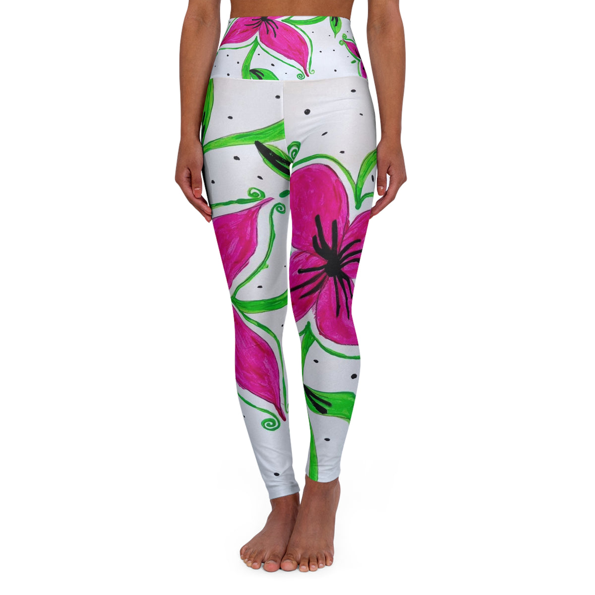 High Waisted Yoga Leggings (AOP)