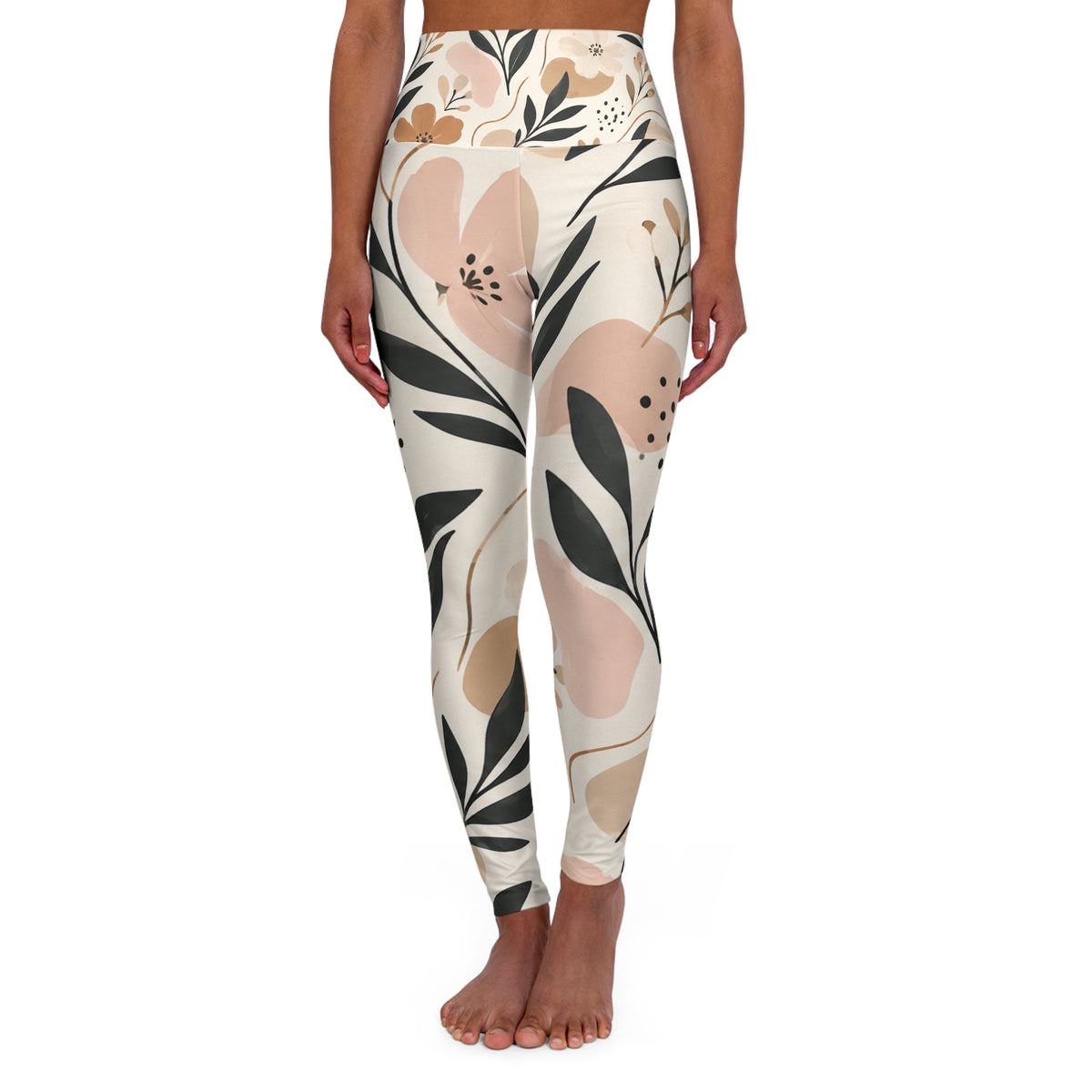 High Waisted Yoga Leggings (AOP)
