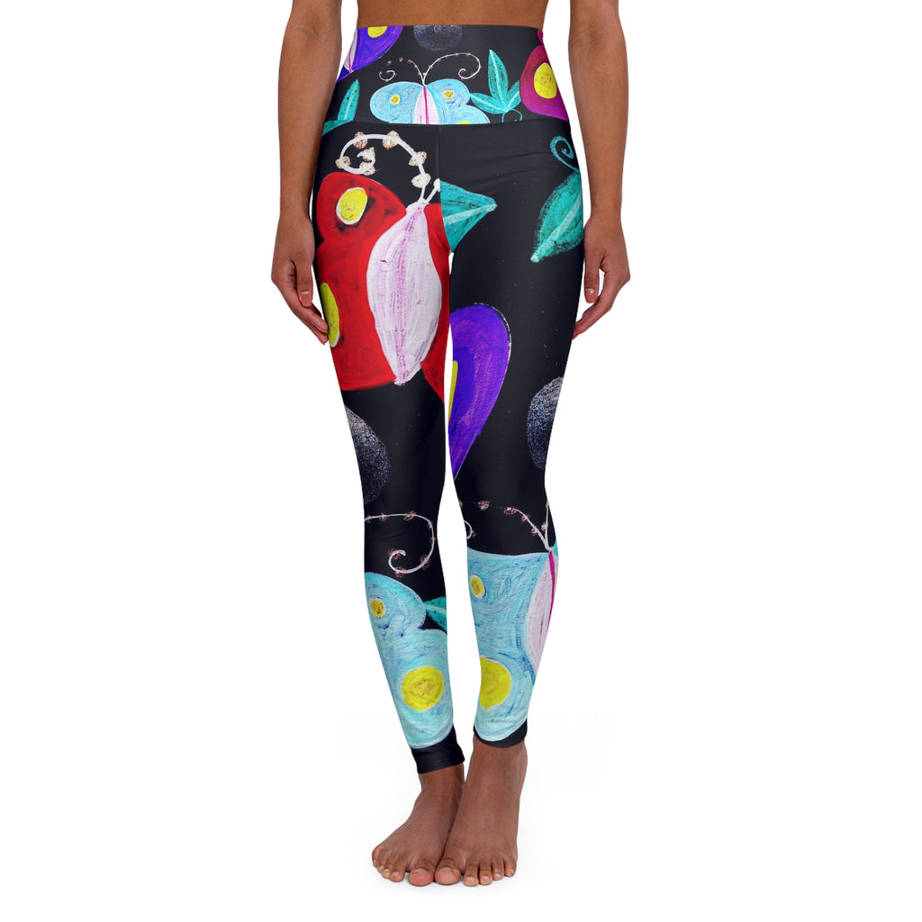 High Waisted Yoga Leggings (AOP)